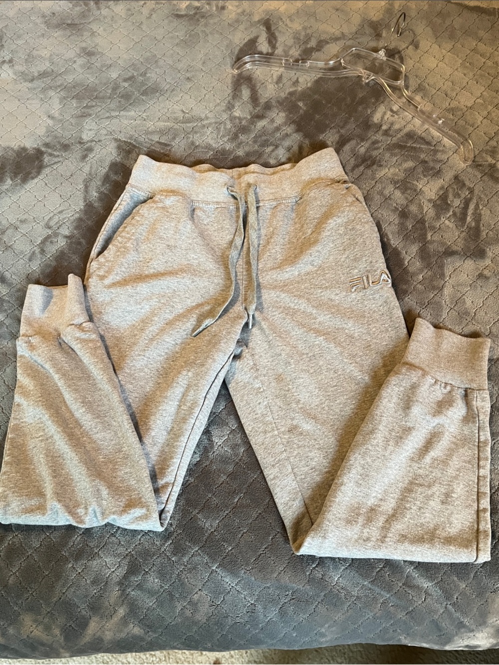 Fila Light Gray‎ Women's Track Joggers size Small
